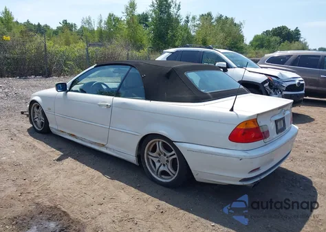 2001 BMW 330Ci z USA, uszkodzony, nr VIN WBABS53491EV85712